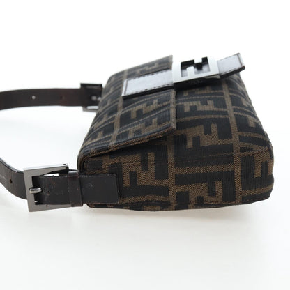 FENDI Zucca Canvas Baguette Bag Marrone Nero Originale | Mamma Baguette