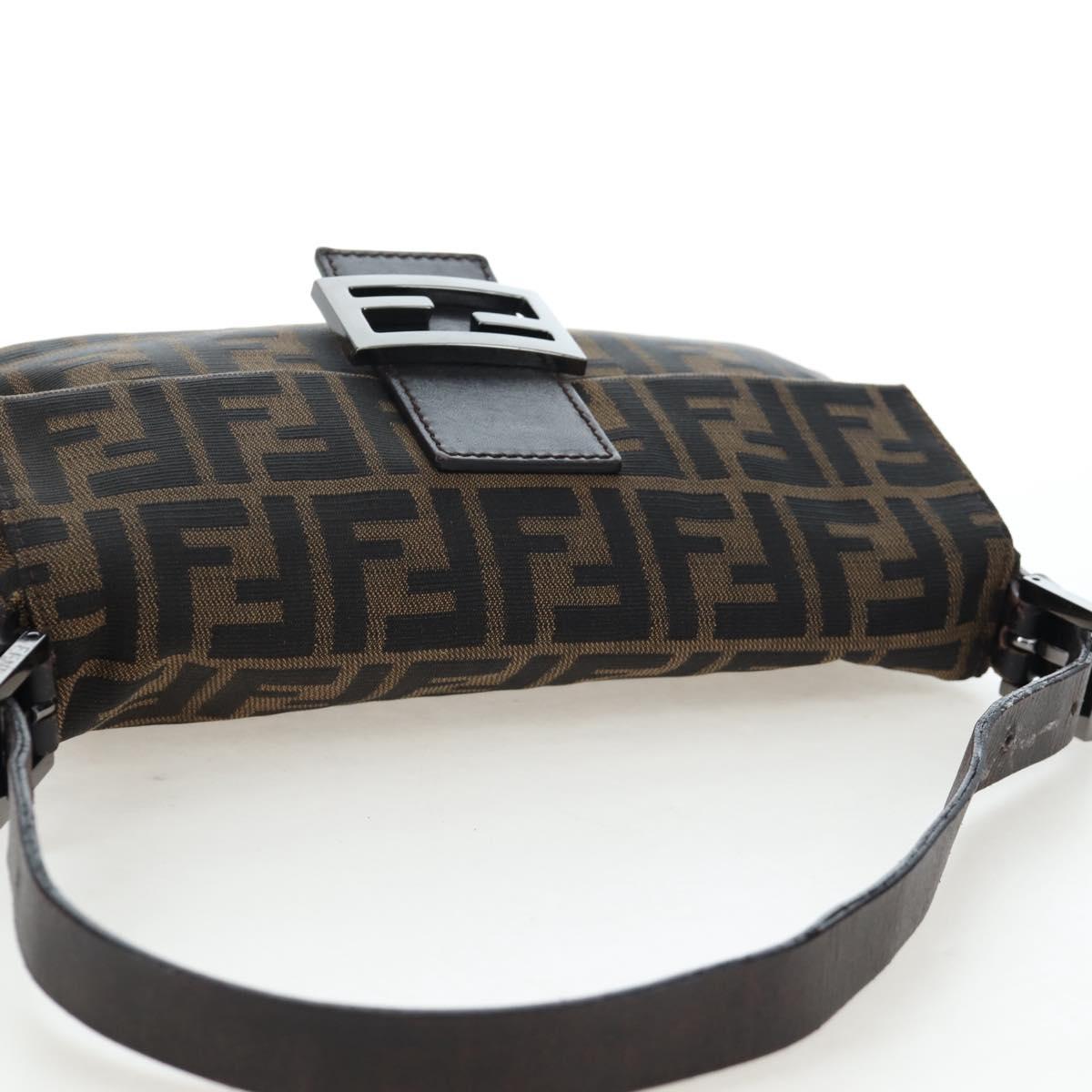 FENDI Zucca Canvas Baguette Bag Marrone Nero Originale | Mamma Baguette