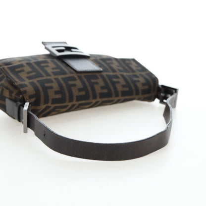 FENDI Zucca Canvas Baguette Bag Marrone Nero Originale | Mamma Baguette