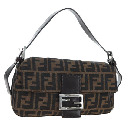 FENDI Zucca Canvas Baguette Bag Marrone Nero Originale | Borsa Vintage