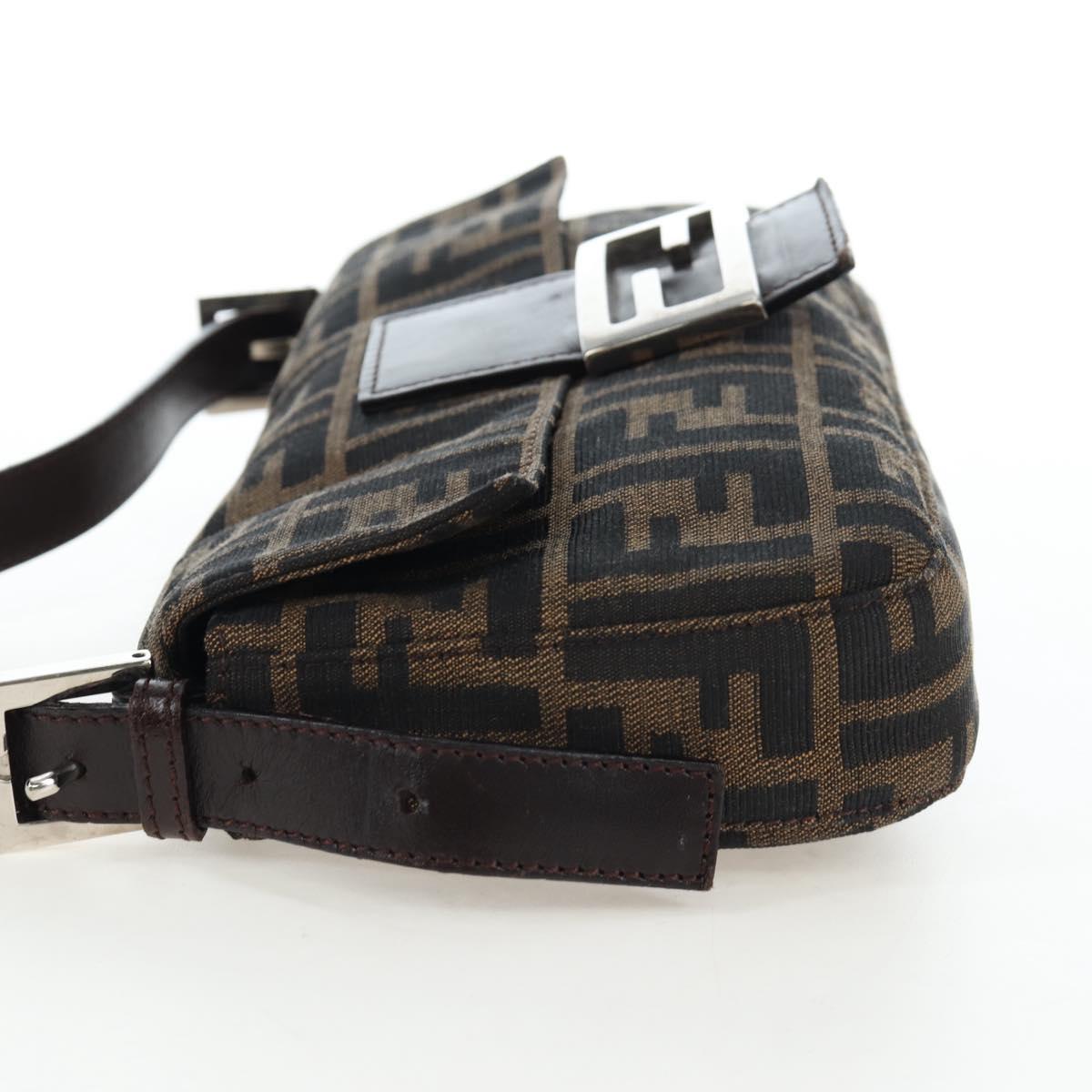 FENDI Zucca Canvas Baguette Bag Marrone Nero Originale | Borsa Vintage
