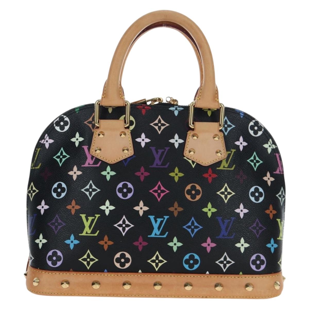 Louis Vuitton Monogram Multicolor Alma Handbag Black Authentic 192464V - photo 3