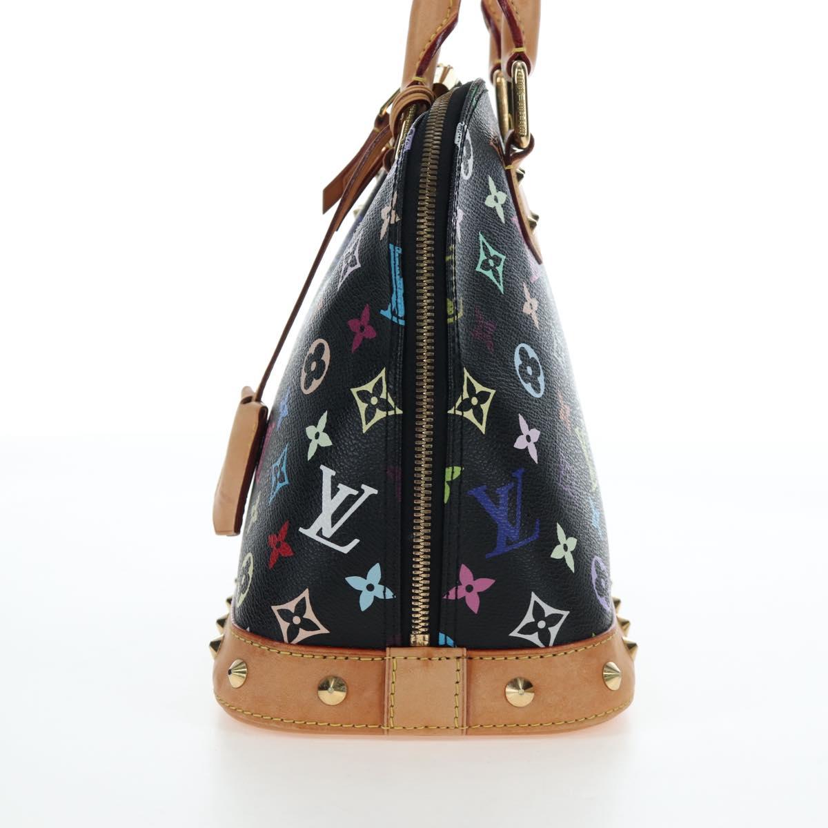 Louis Vuitton Monogram Multicolor Alma Handbag Black Authentic 192464V - photo 4