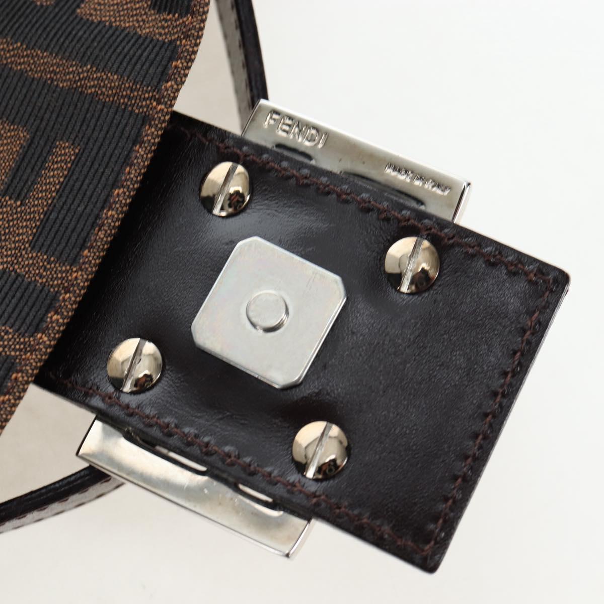 FENDI Zucca Canvas Baguette Bag Marrone Nero Originale | Mamma Baguette