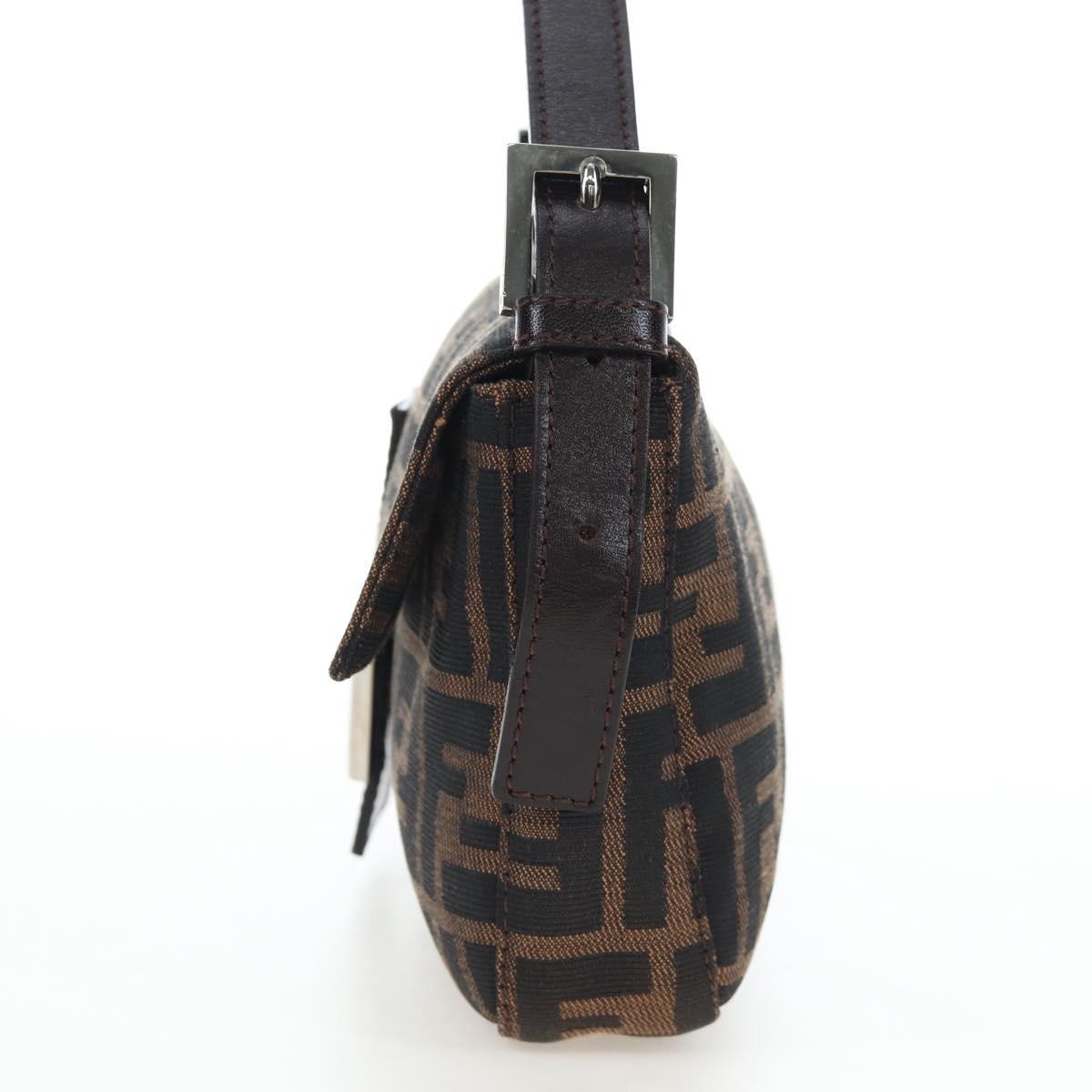 FENDI Zucca Canvas Baguette Bag Marrone Nero Originale | Mamma Baguette