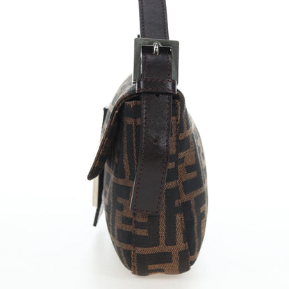 FENDI Zucca Canvas Baguette Bag Marrone Nero Originale | Mamma Baguette