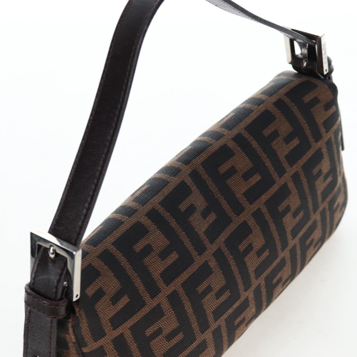 FENDI Zucca Canvas Baguette Bag Marrone Nero Originale | Mamma Baguette