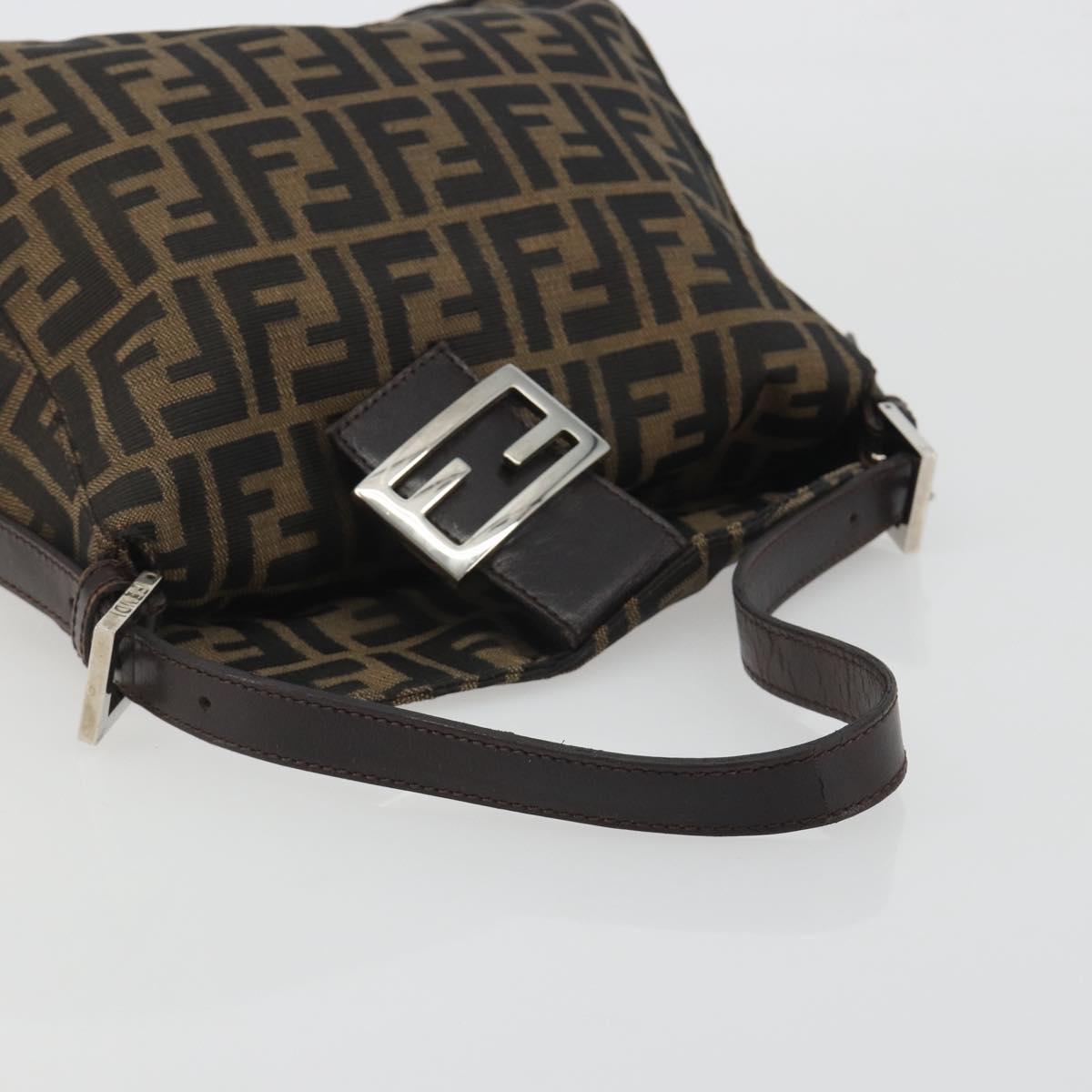 FENDI Zucca Canvas Baguette Bag Marrone Nero Originale | Mamma Baguette