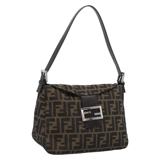 FENDI Zucca Canvas Baguette Bag Marrone Nero Originale | Borsa Vintage