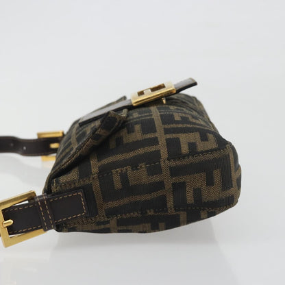 FENDI Zucca Canvas Baguette Bag Marrone Nero Originale | Borsa Vintage
