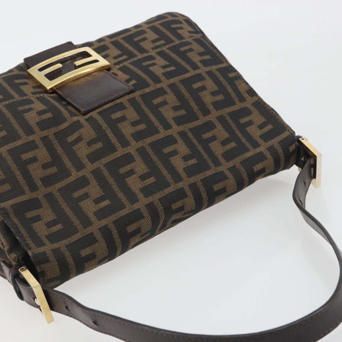FENDI Zucca Canvas Baguette Bag Marrone Nero Originale | Mamma Baguette