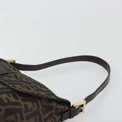 FENDI Zucca Canvas Baguette Bag Marrone Nero Originale | Mamma Baguette