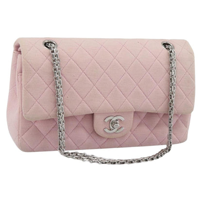 CHANEL Matelasse 25 Chain Bag Rosa Argento Originale | Cotone