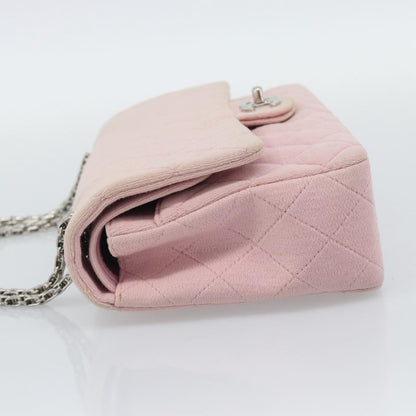 CHANEL Matelasse 25 Chain Bag Rosa Argento Originale | Cotone
