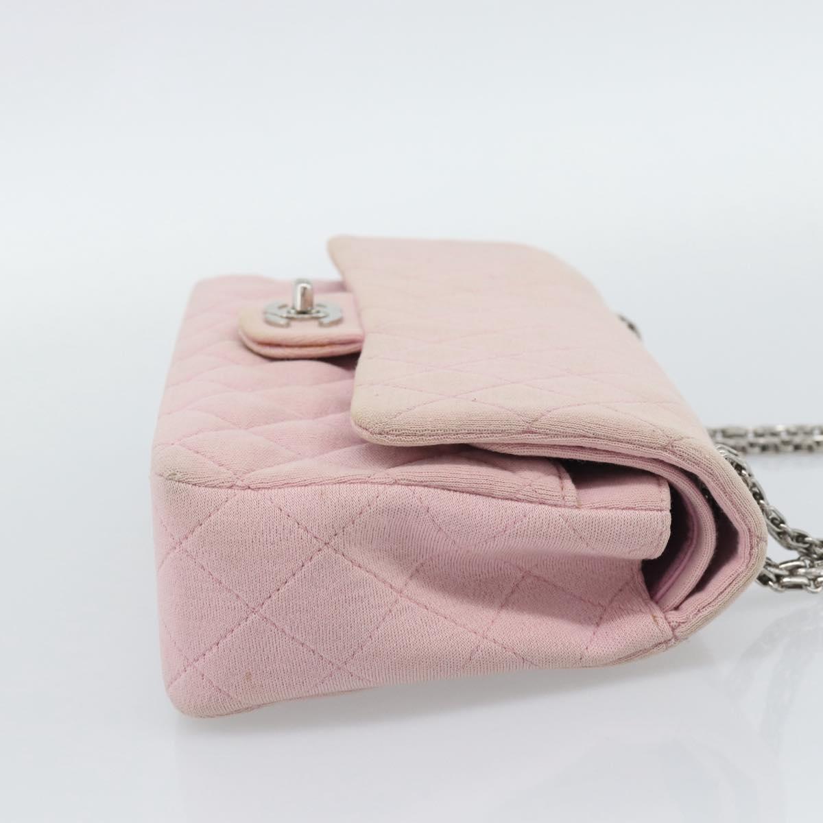 CHANEL Matelasse 25 Chain Bag Rosa Argento Originale | Cotone
