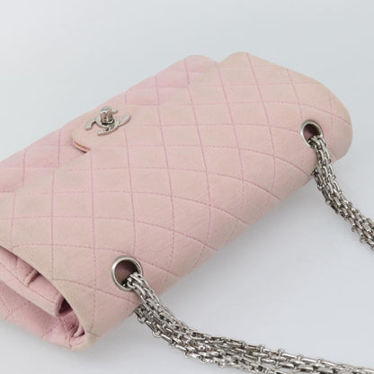 CHANEL Matelasse 25 Chain Bag Rosa Argento Originale | Cotone
