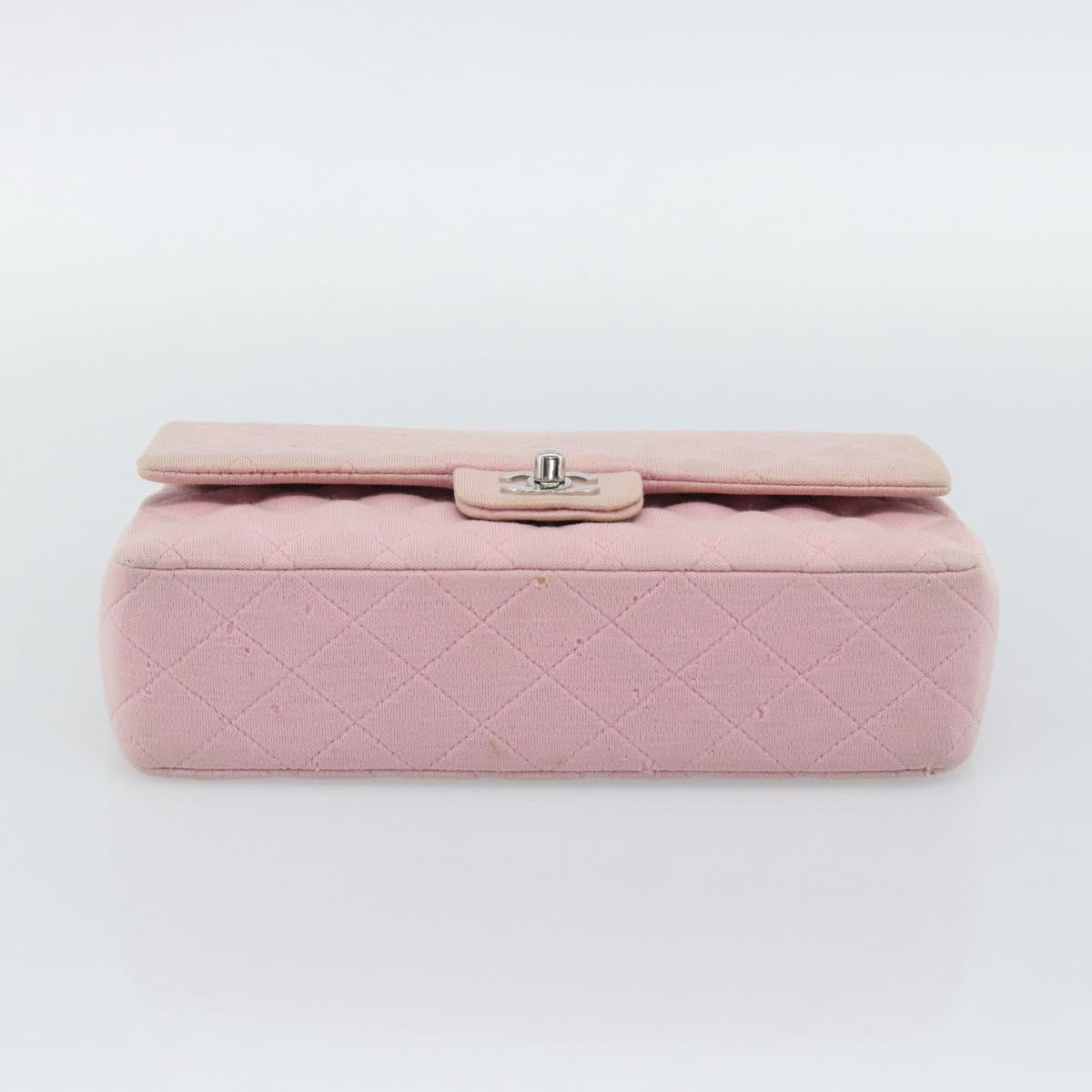 CHANEL Matelasse 25 Chain Bag Rosa Argento Originale | Cotone