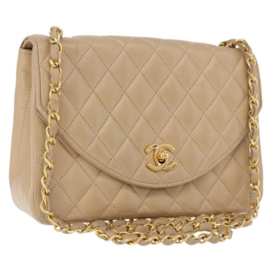 CHANEL Matelasse Chain Bag Beige Originale | Borsa a Catena Oro