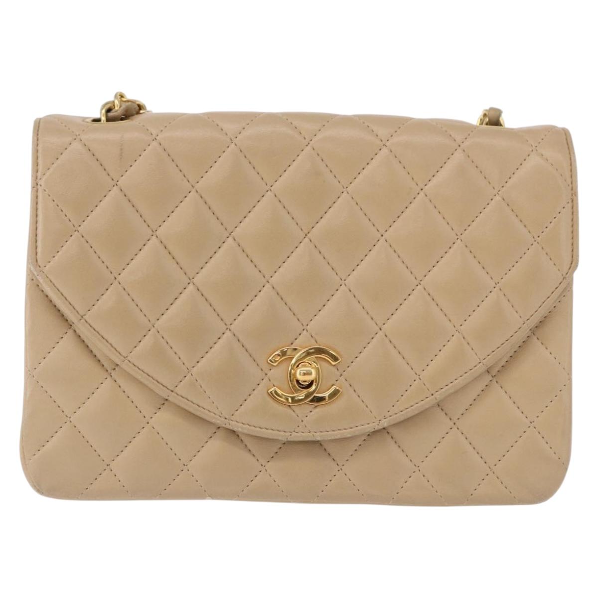 CHANEL Matelasse Chain Bag Beige Originale | Borsa a Catena Oro