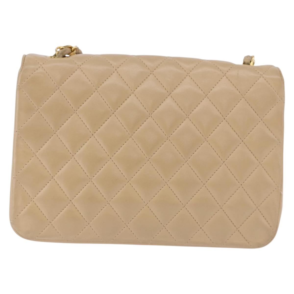 CHANEL Matelasse Chain Bag Beige Originale | Borsa a Catena Oro