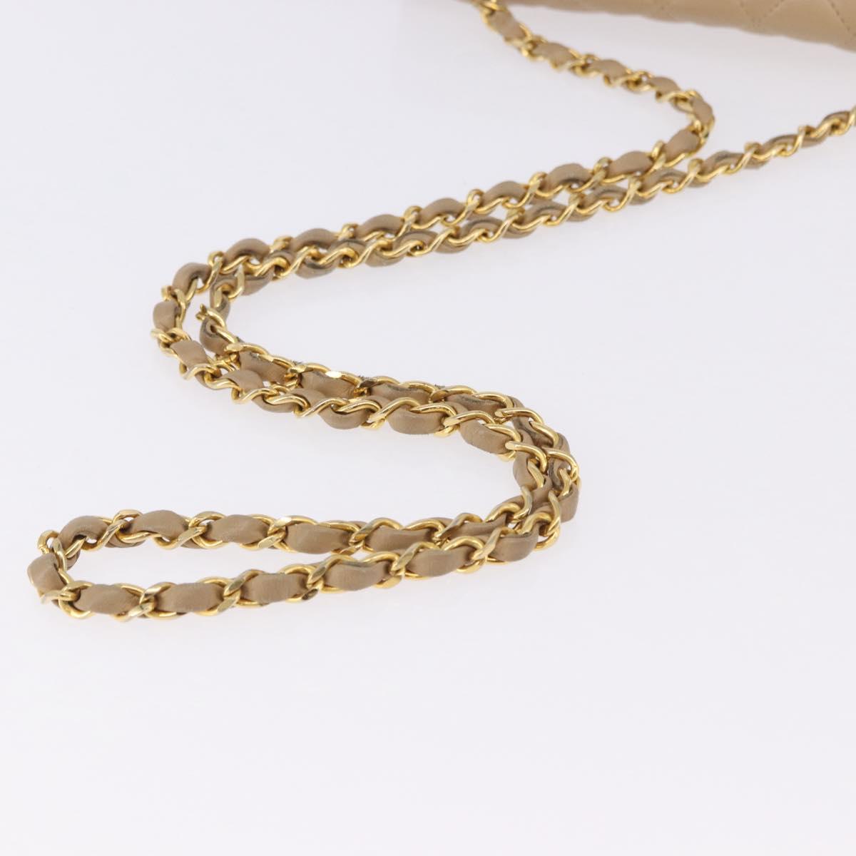 CHANEL Matelasse Chain Bag Beige Originale | Borsa a Catena Oro