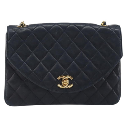 CHANEL Matelasse Chain Bag Blu Navy Originale | Borsa a Catena Oro