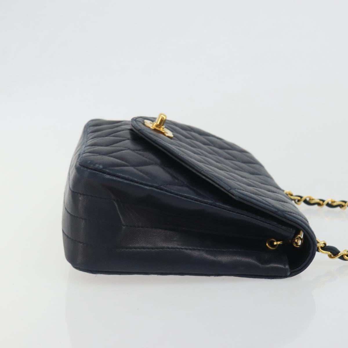 CHANEL Matelasse Chain Bag Blu Navy Originale | Borsa a Catena Oro