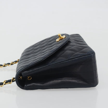 CHANEL Matelasse Chain Bag Blu Navy Originale | Borsa a Catena Oro