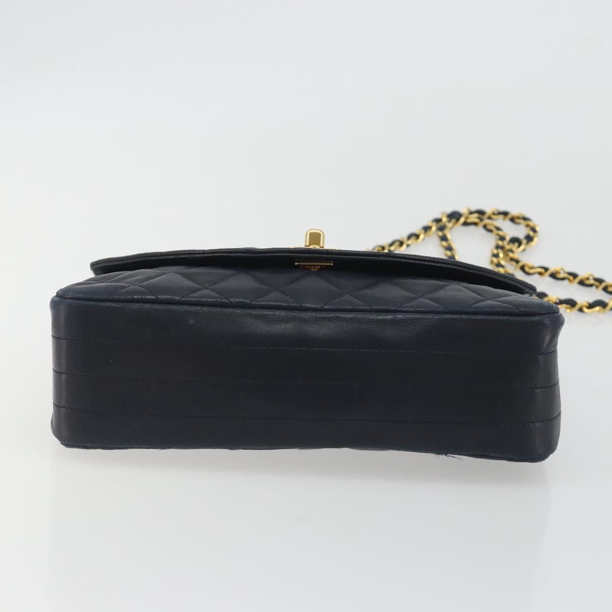 CHANEL Matelasse Chain Bag Blu Navy Originale | Borsa a Catena Oro