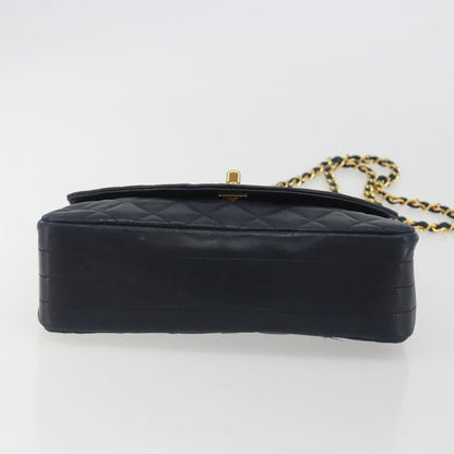 CHANEL Matelasse Chain Bag Blu Navy Originale | Borsa a Catena Oro