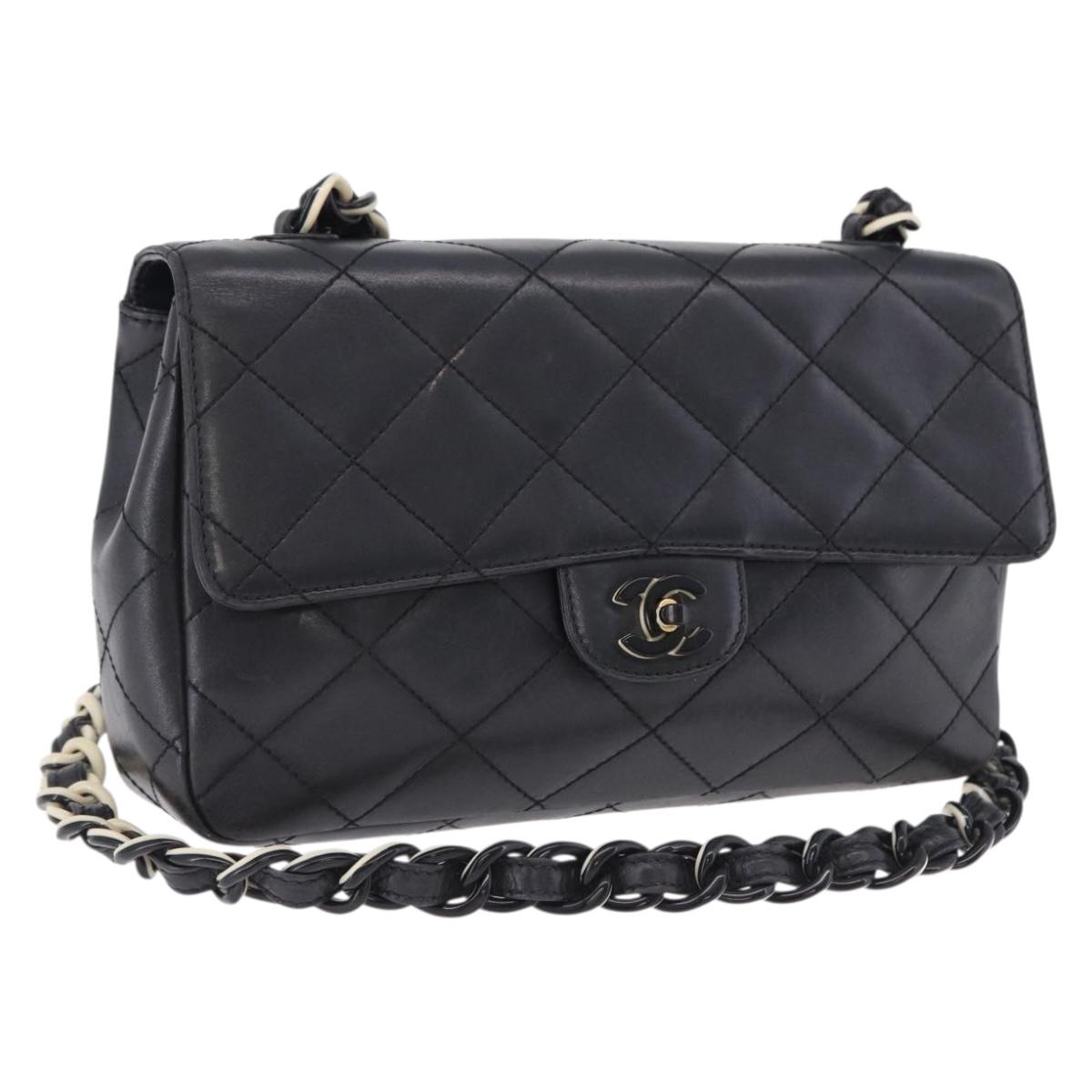 CHANEL Matelasse Chain Bag Nera Originale | Borsa a Catena Argento