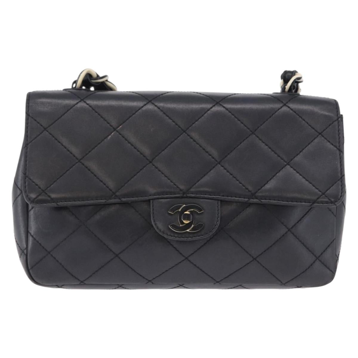 CHANEL Matelasse Chain Bag Nera Originale | Borsa a Catena Argento