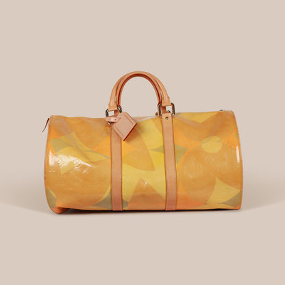 Louis Vuitton Keepall Vernis Fleur Polochon