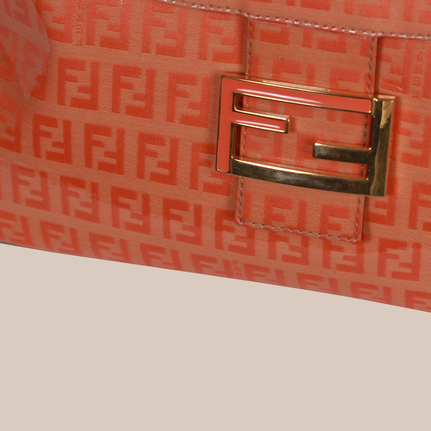 Fendi Zucchino Baguette Orange
