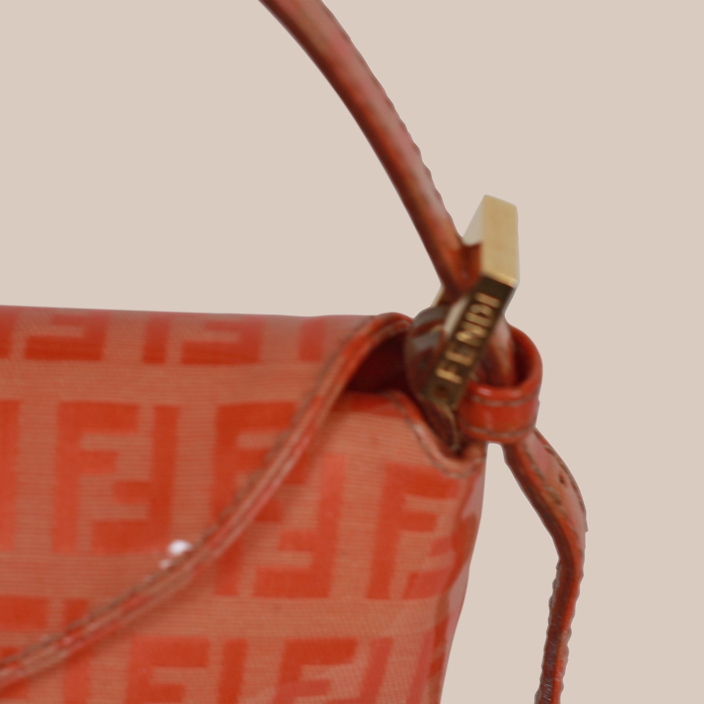 Fendi Zucchino Baguette Orange