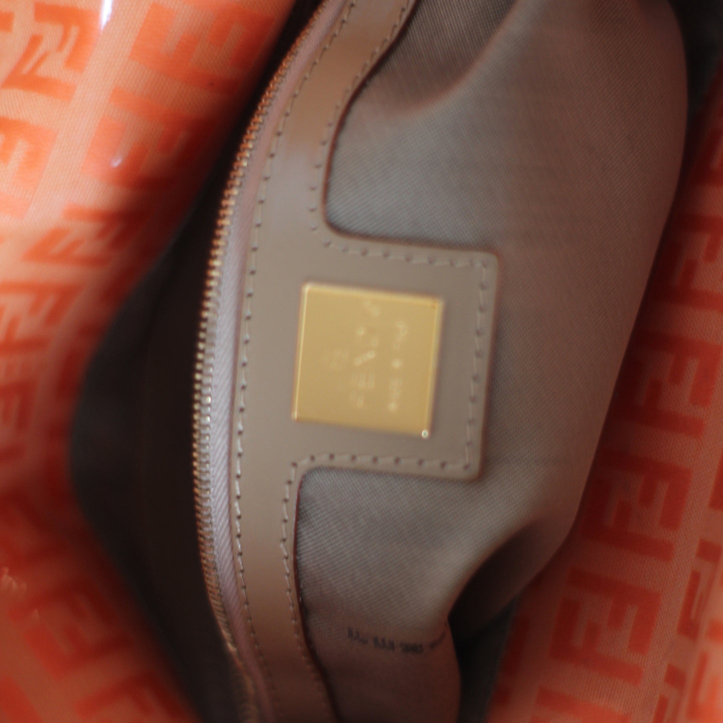 Fendi Zucchino Baguette Orange
