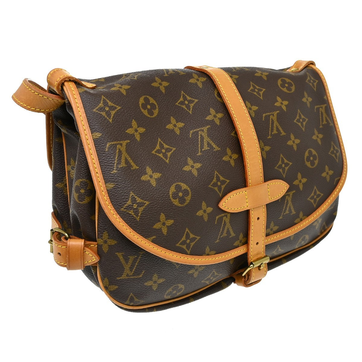 Louis Vuitton Monogram Saumur 30 Messenger Shoulder Bag Vintage