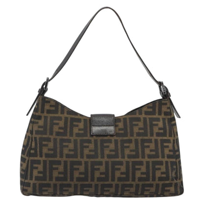 FENDI Zucca Canvas Baguette Bag Nero Marrone Originale | Mamma Baguette
