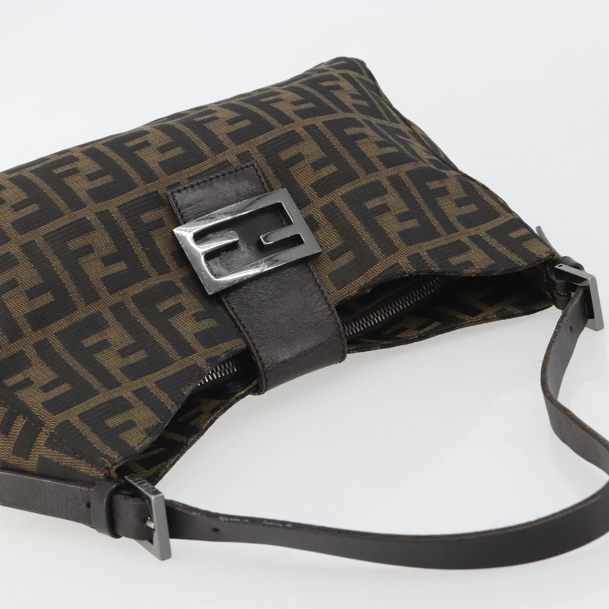 FENDI Zucca Canvas Baguette Bag Nero Marrone Originale | Mamma Baguette