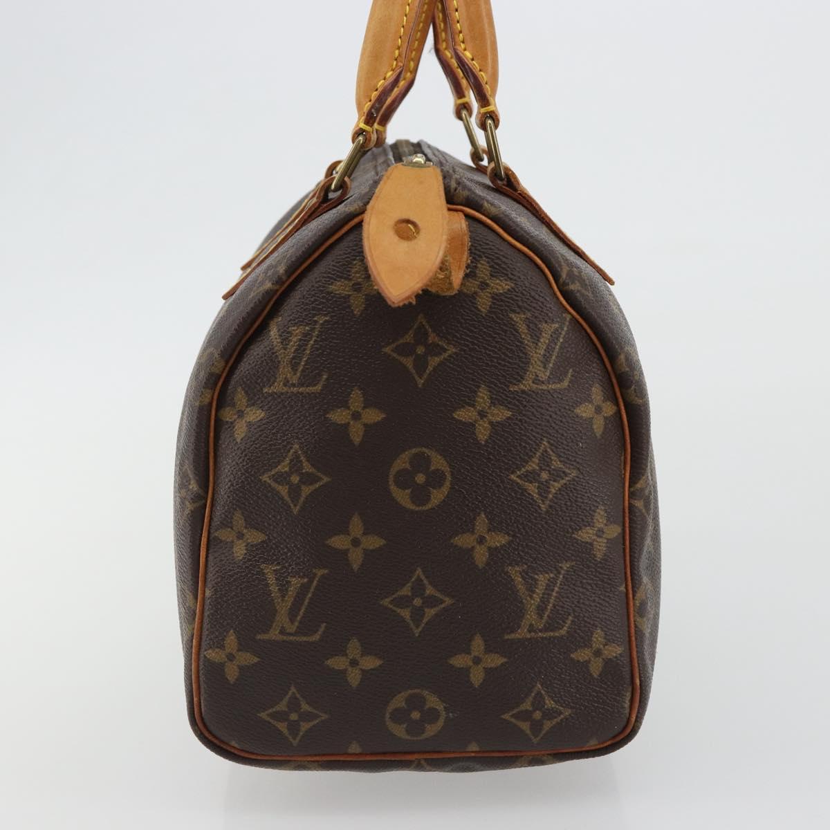Louis Vuitton Speedy 25 Monogram Canvas Handbag Authentic am12008A - photo 4