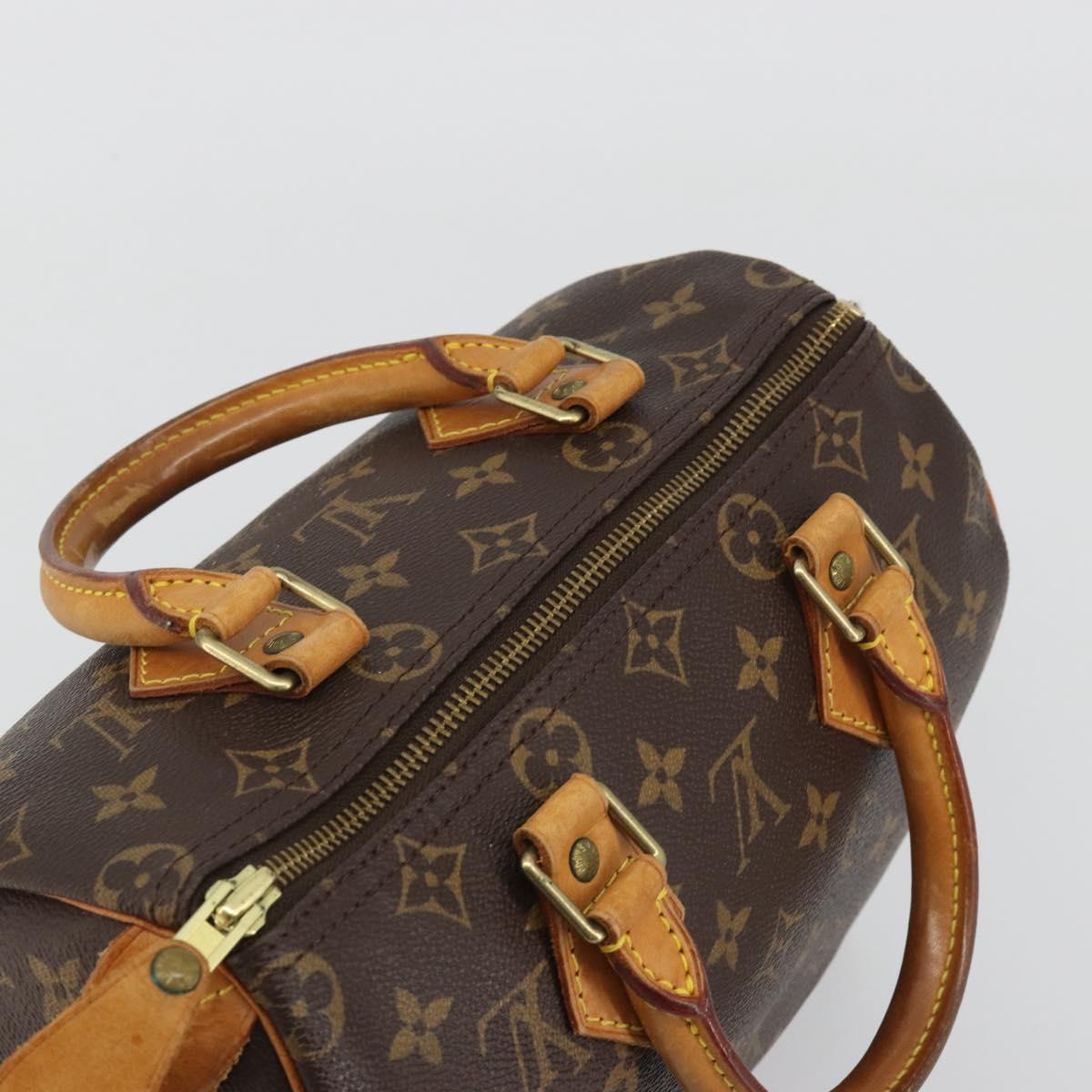 Louis Vuitton Speedy 25 Monogram Canvas Handbag Authentic am12008A - photo 6