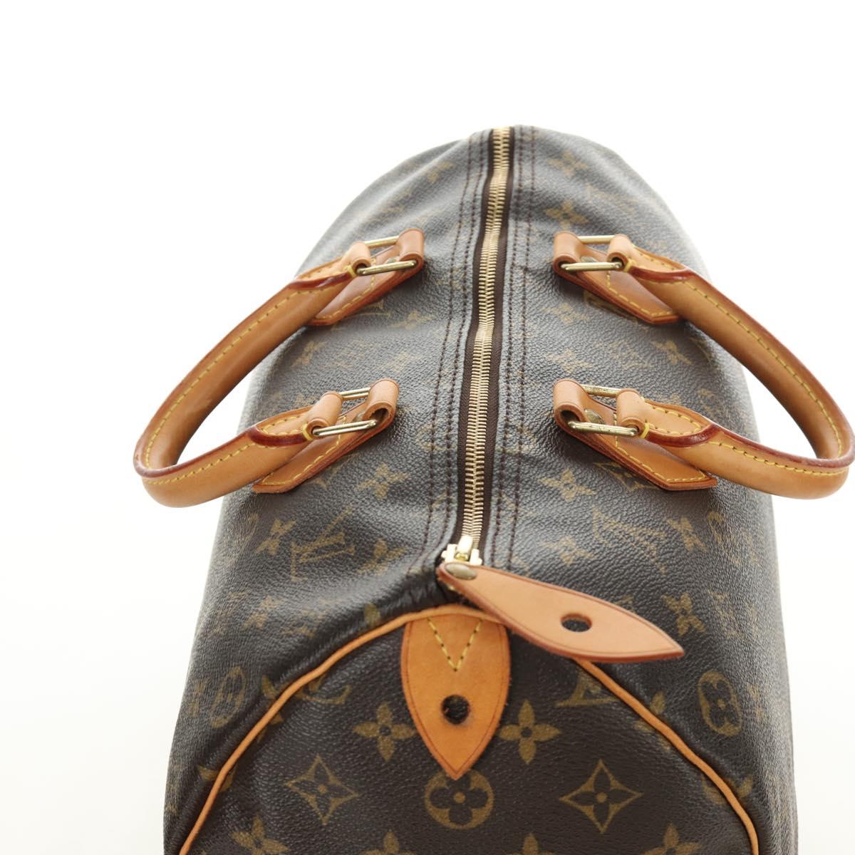 Louis Vuitton Speedy 35 Monogram Canvas Handbag Authentic am12014V - photo 6