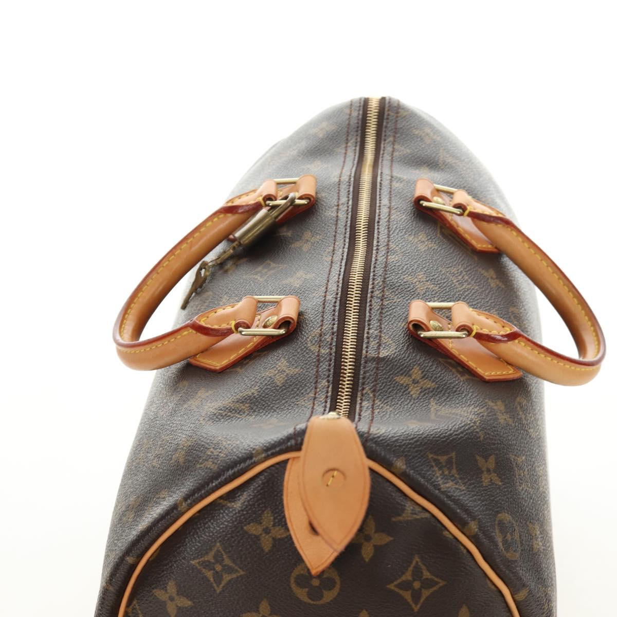 Louis Vuitton Speedy 35 Monogram Canvas Handbag Authentic am12023V - photo 6
