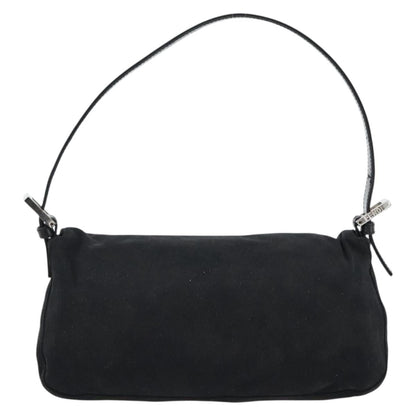 FENDI Mamma Baguette Bag Cotone Nero Argento Originale | Borsa Vintage