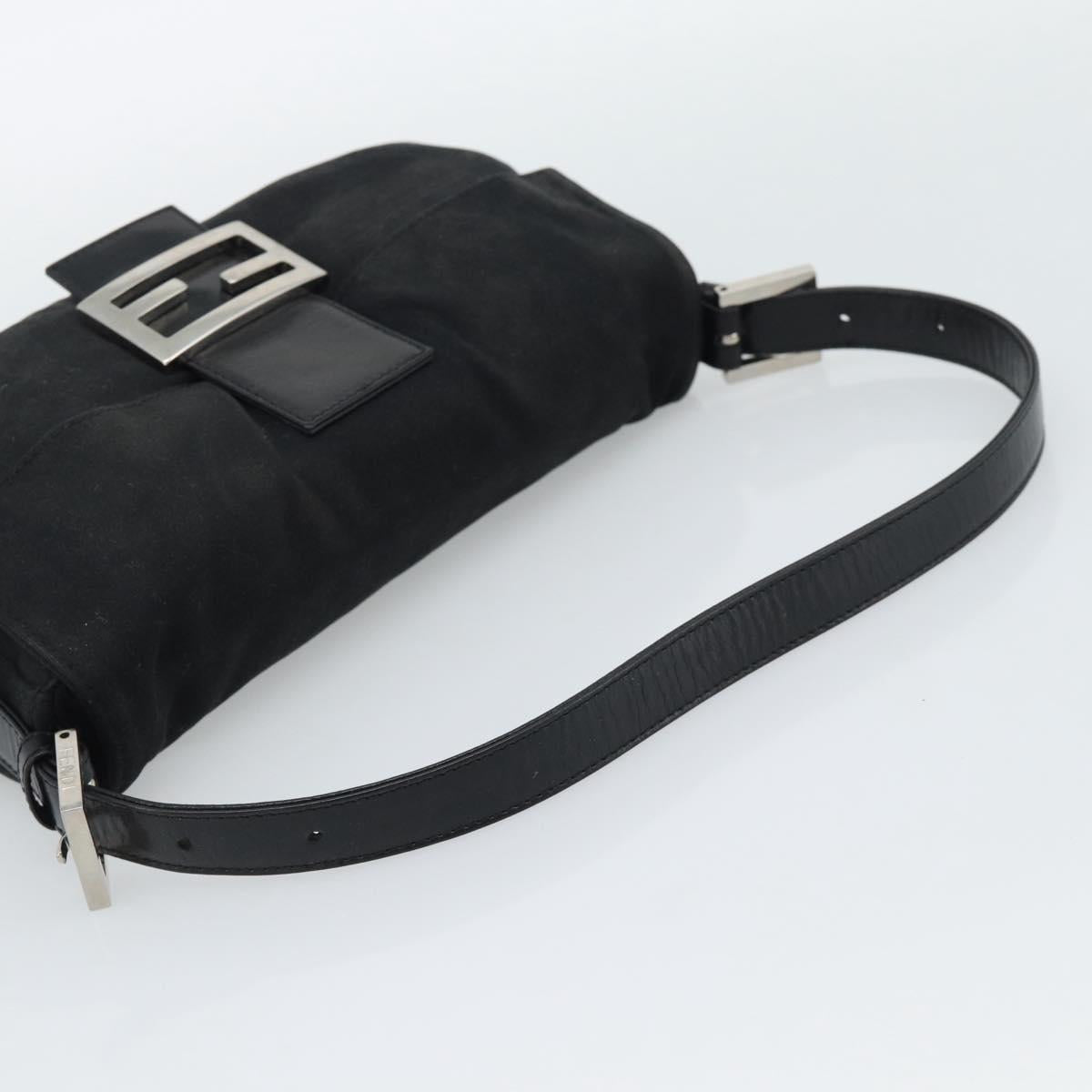 FENDI Mamma Baguette Bag Cotone Nero Argento Originale | Borsa Vintage