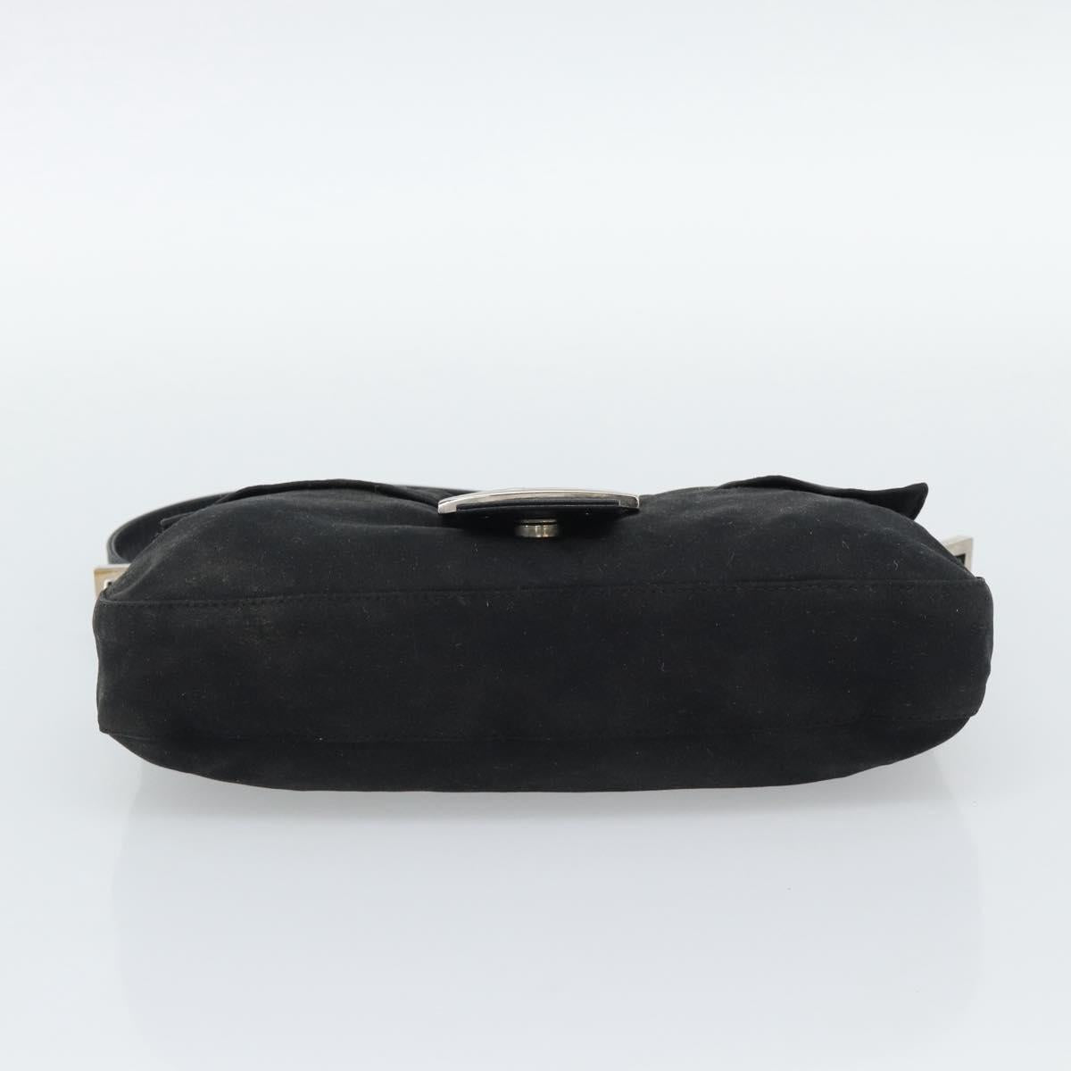FENDI Mamma Baguette Bag Cotone Nero Argento Originale | Borsa Vintage