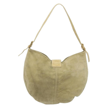 FENDI Mamma Baguette Bag Camoscio Beige Originale | Borsa Vintage Oro