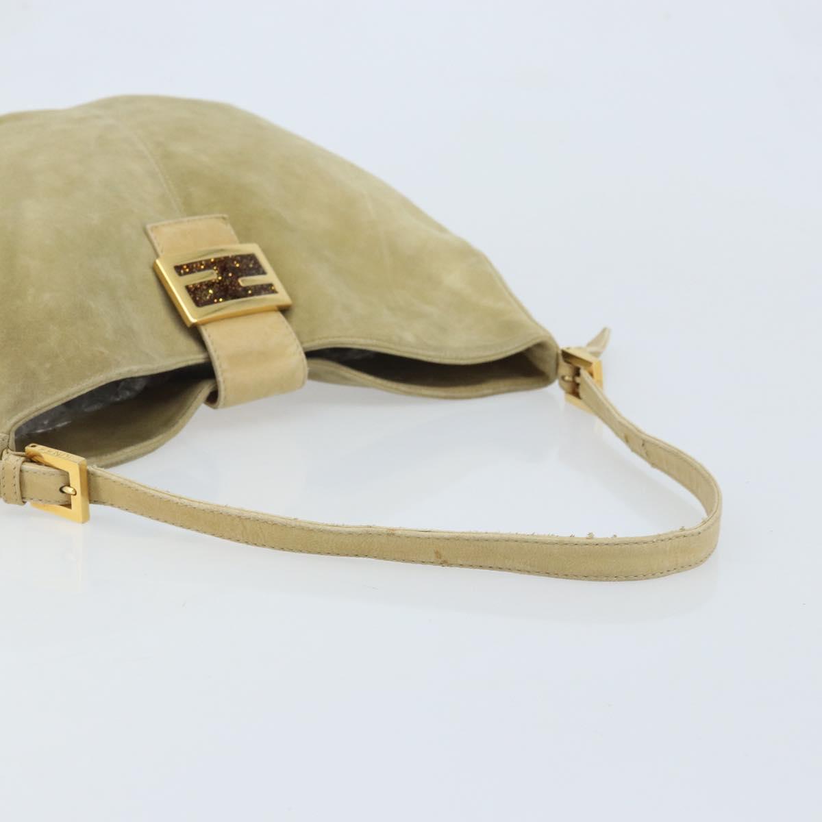 FENDI Mamma Baguette Bag Camoscio Beige Originale | Borsa Vintage Oro