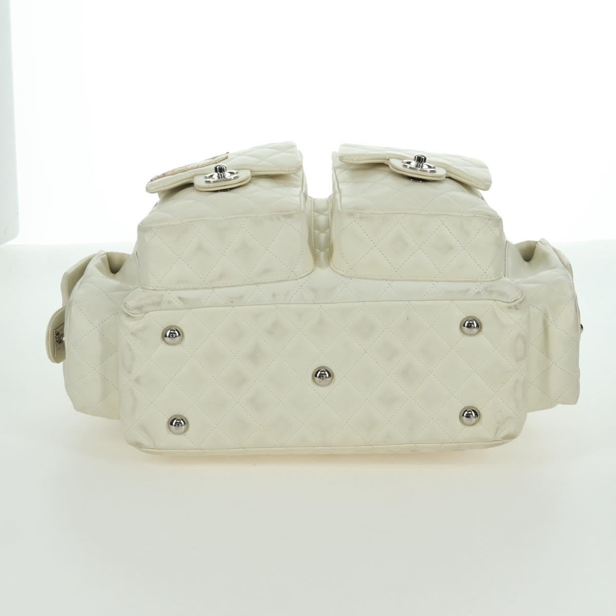 CHANEL Cambon Line Matelasse Hand Bag Bianca Originale | Borsa Argento