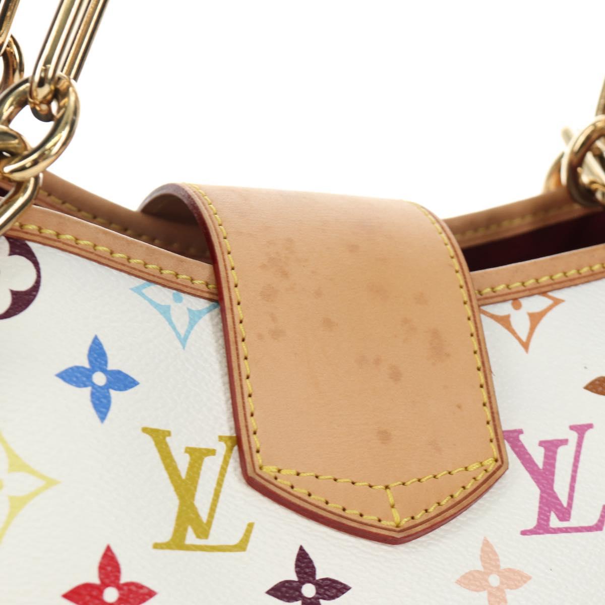 Louis Vuitton Multicolor Annie GM Tote Bag White Authentic BA13672SAV - photo 4
